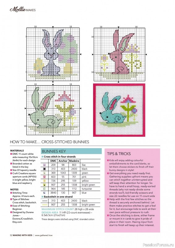 Коллекция проектов для рукодельниц в журнале «Mollie Makes – Making with Kids 2025»