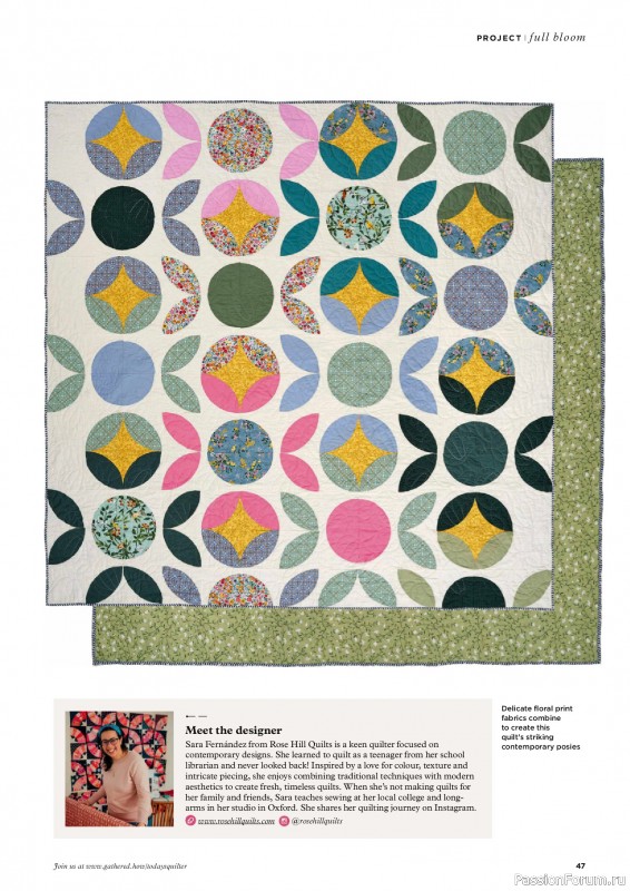 Коллекция проектов для рукодельниц в журнале «Todays Quilter №128 2025»