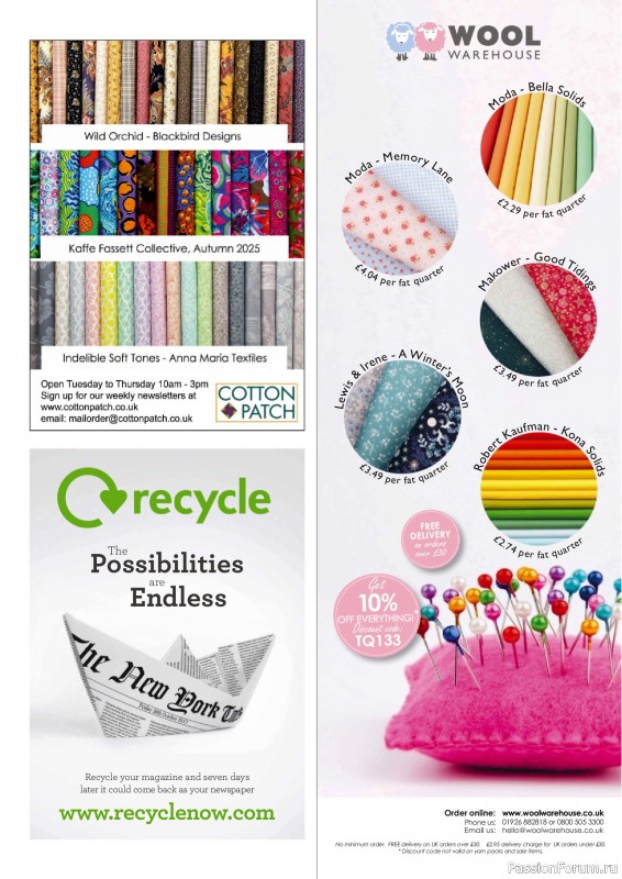 Коллекция проектов для рукодельниц в журнале «Todays Quilter №133 2025»