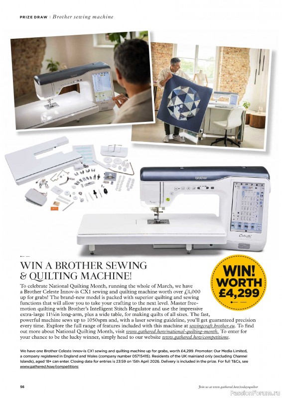 Коллекция проектов для рукодельниц в журнале &laquo;Todays Quilter №138 2026&raquo;