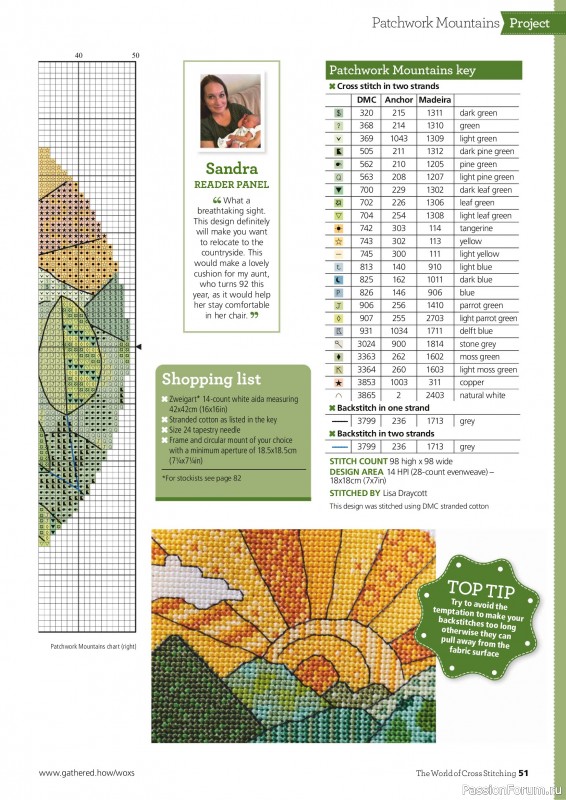 Коллекция вышивки в журнале &laquo;The World of Cross Stitching №368 2025&raquo;