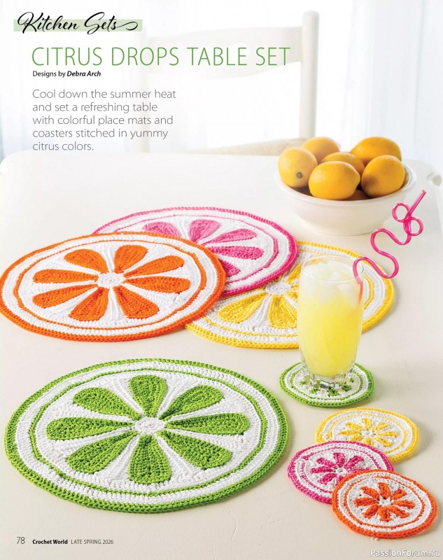 Вязаные проекты крючком в журнале &laquo;Crochet World Specials - Late Spring 2026&raquo;