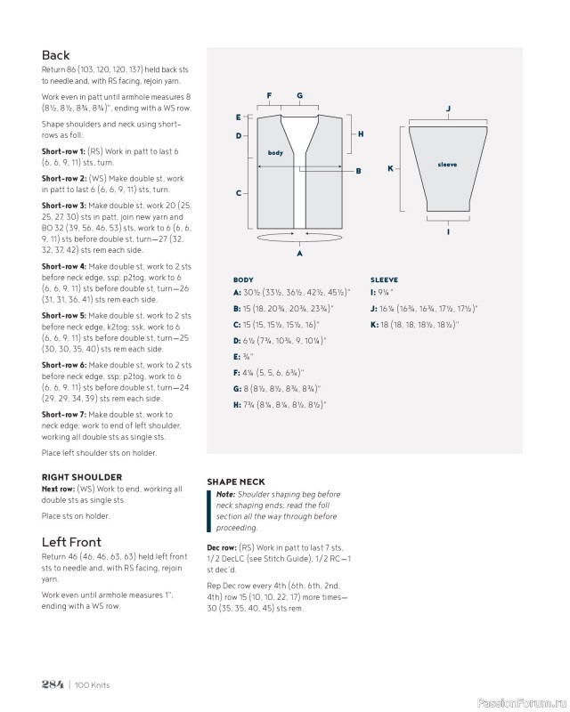 Вязаные проекты в книге &laquo;100 Knits: Interweave's Ultimate Pattern Collection&raquo;. Часть 3