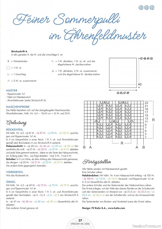 Вязаные проекты в журнале &laquo;Einfach Stricken №8 2026&raquo;
