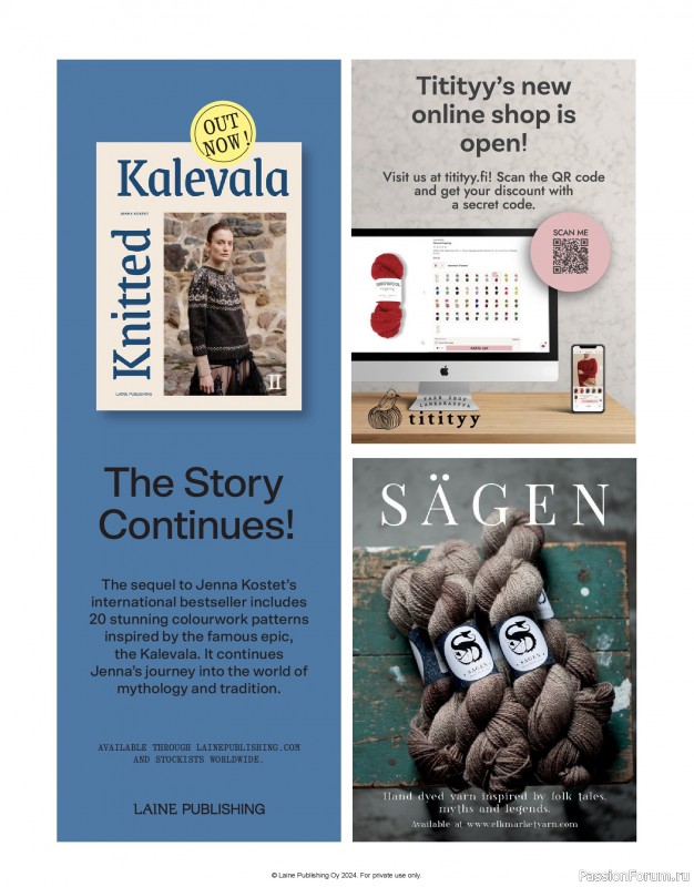 Вязаные проекты в журнале &laquo;Laine Nordic Knits 2024&raquo;. Продолжение