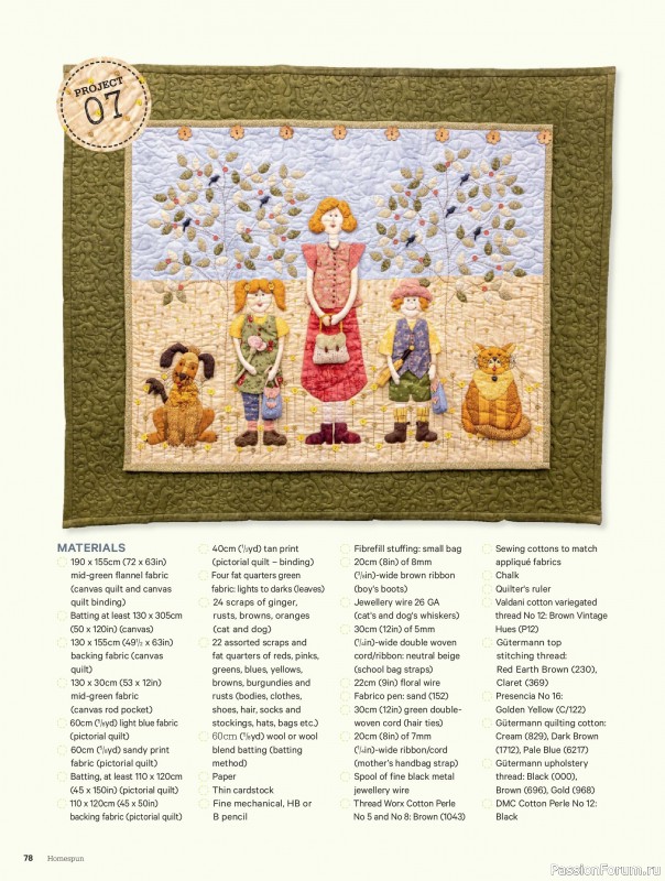 Коллекция проектов для рукодельниц в журнале &laquo;Australian Homespun - February-March 2026&raquo;