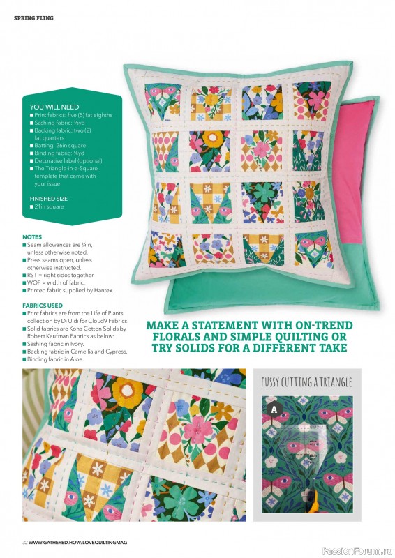 Коллекция проектов для рукодельниц в журнале &laquo;Love Patchwork & Quilting №161 2026&raquo;