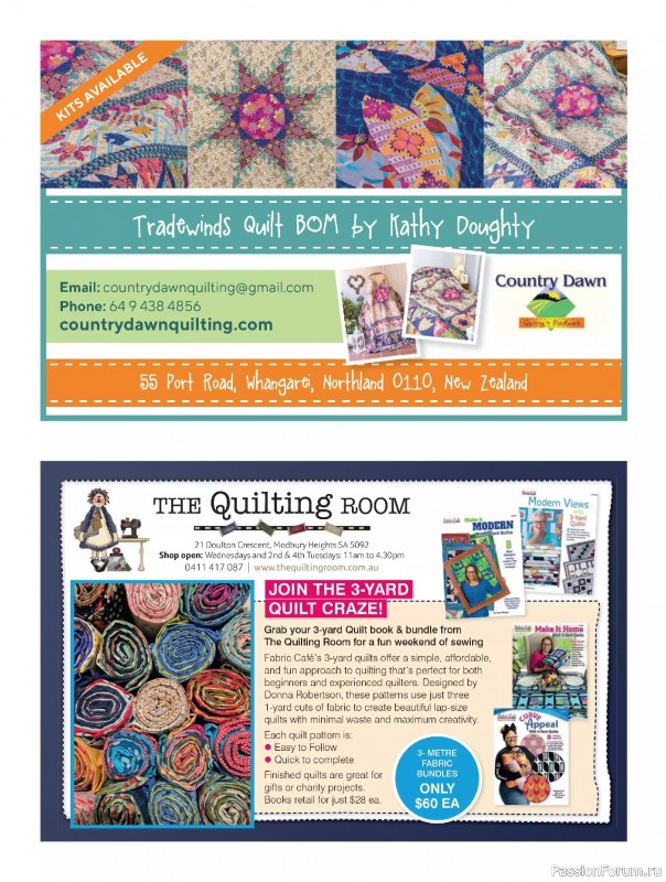 Коллекция проектов для рукодельниц в журнале «Quilters Companion №134 2025»