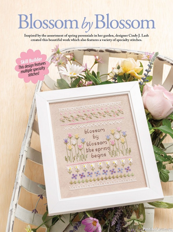 Коллекция вышивки в журнале «Just CrossStitch - Spring 2024»