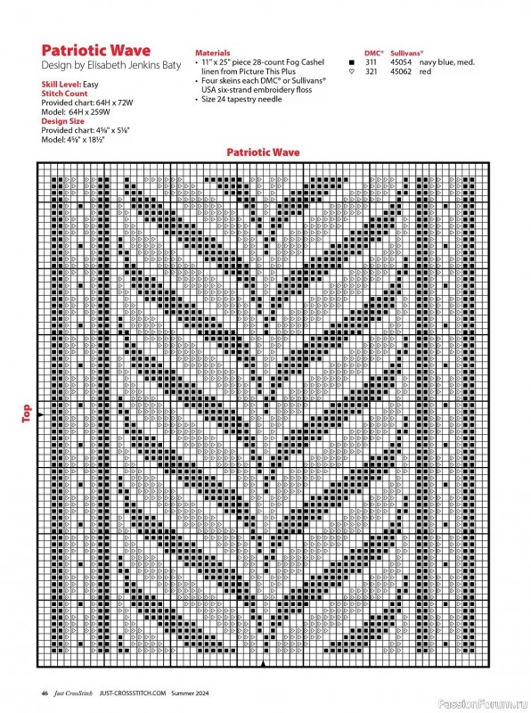 Коллекция вышивки в журнале «Just CrossStitch - Summer 2024»
