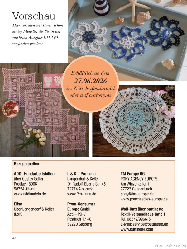 Вязаные проекты крючком в журнале &laquo;Dekoratives Hakeln №189 2026&raquo;