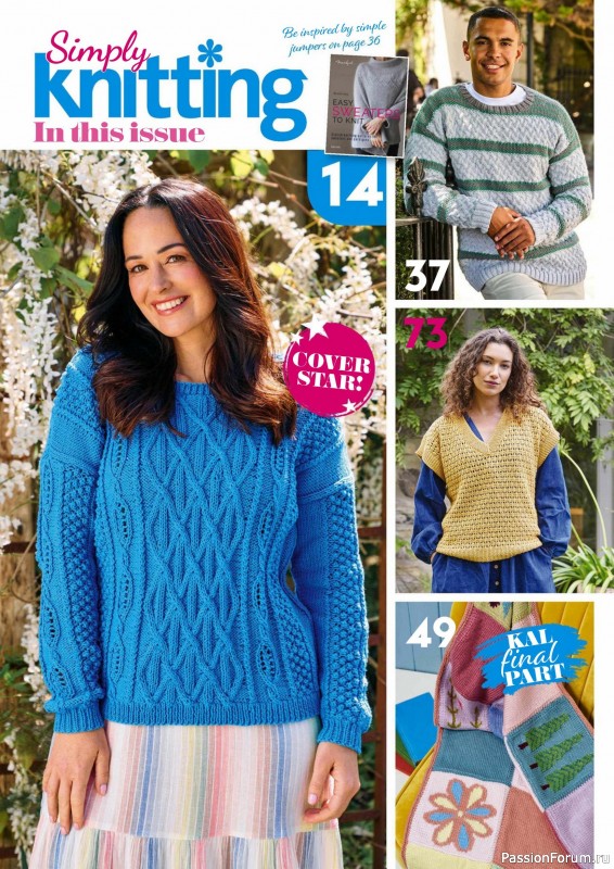 Вязаные проекты крючком в журнале «Simply Knitting №268 2025»