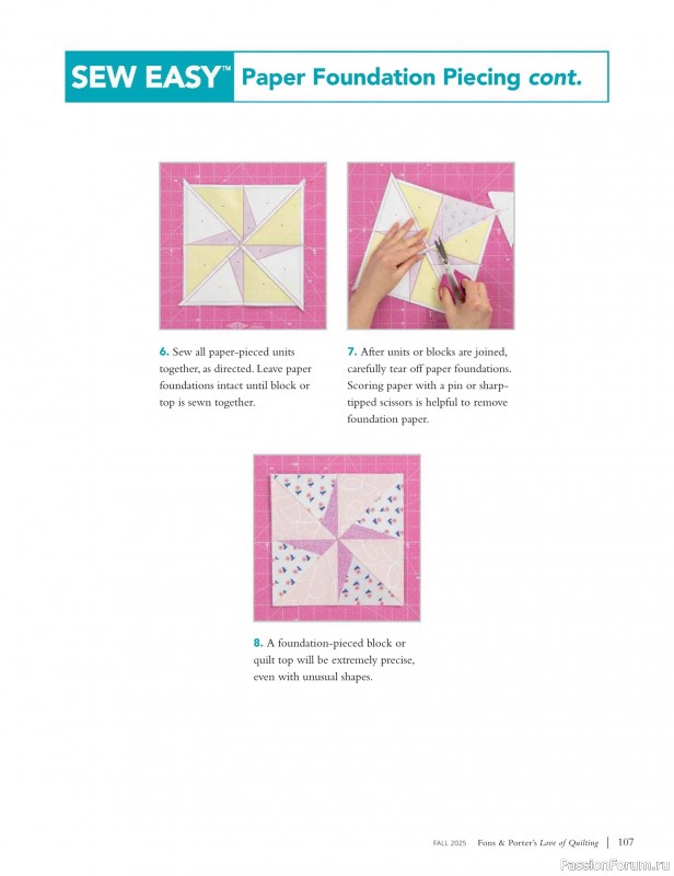 Коллекция проектов для рукодельниц в журнале «Fons & Porter’s Love Of Quilting - Fall 2025»