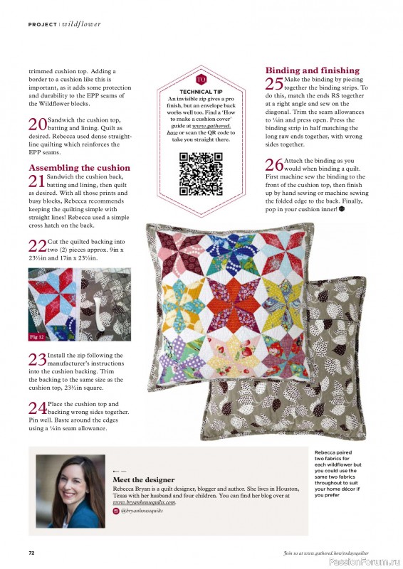 Коллекция проектов для рукодельниц в журнале «Todays Quilter №137 2025»