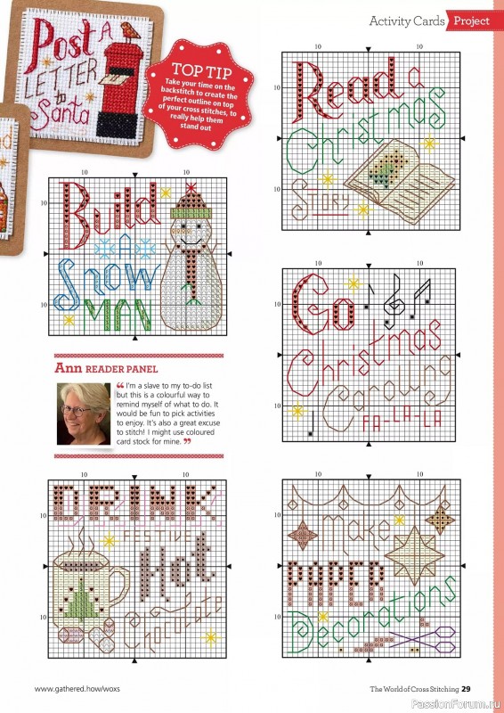 Коллекция вышивки в журнале «The World of Cross Stitching №339 2023»