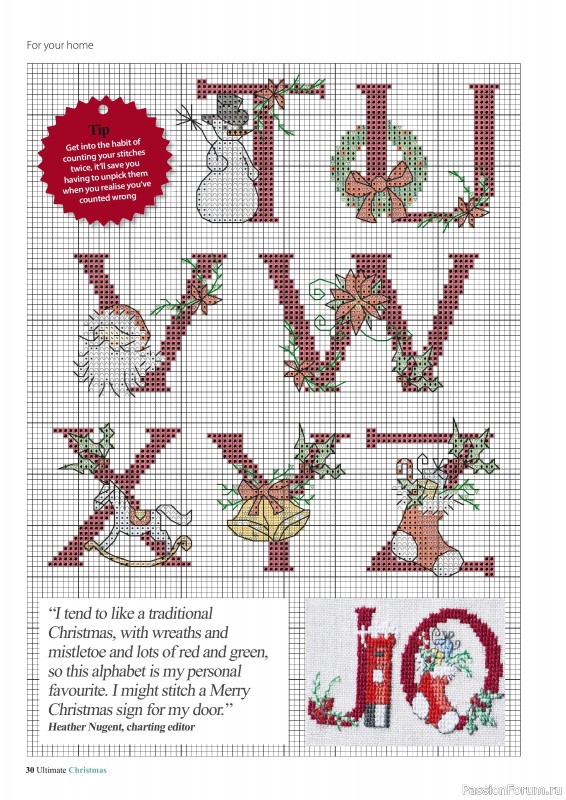 Коллекция вышивки в журнале «Ultimate CrossStitch - Christmas 2025»