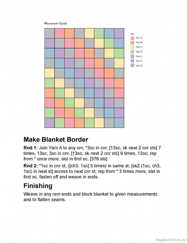 Вязаные проекты в книге «Crochet Modular Blankets»