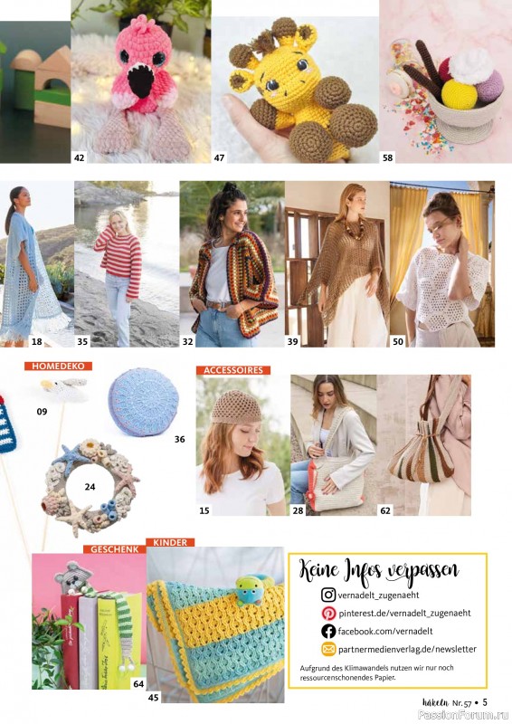 Вязаные проекты в журнале &laquo;Hakeln das MaschenMagazin №57 2026&raquo;