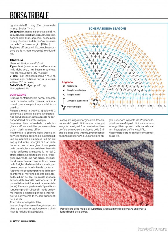 Вязаные проекты в журнале «Motivi all'Uncinetto Borse - Dicembre 2025-Gennnaio 2026»