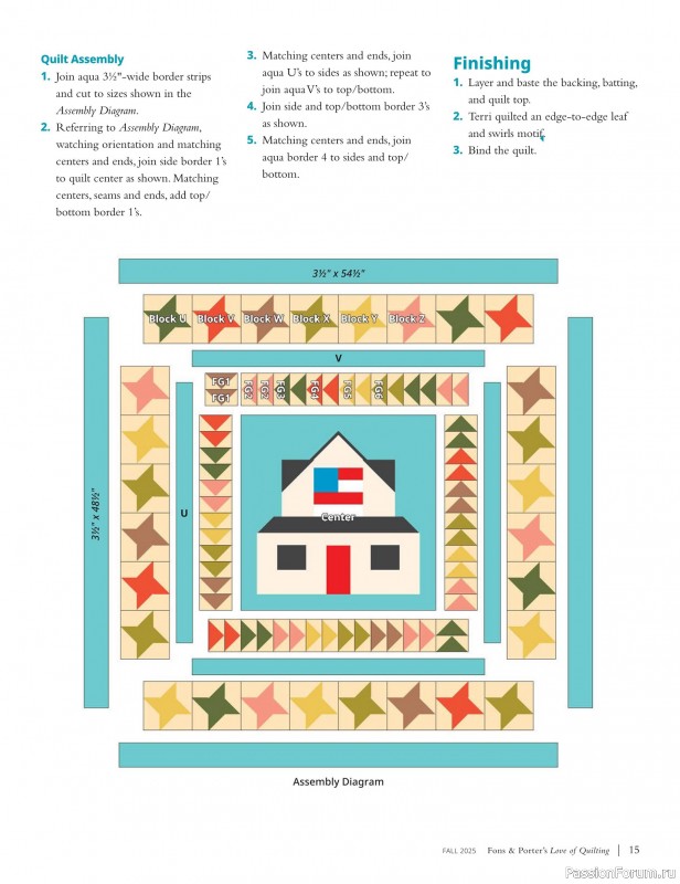Коллекция проектов для рукодельниц в журнале «Fons & Porter’s Love Of Quilting - Fall 2025»