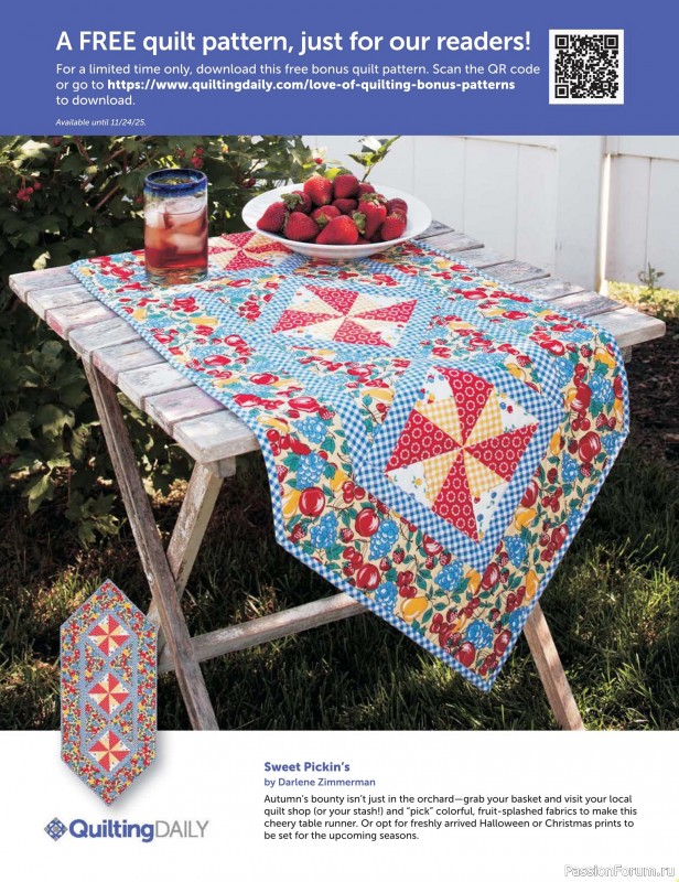 Коллекция проектов для рукодельниц в журнале «Fons & Porter’s Love Of Quilting - Fall 2025»