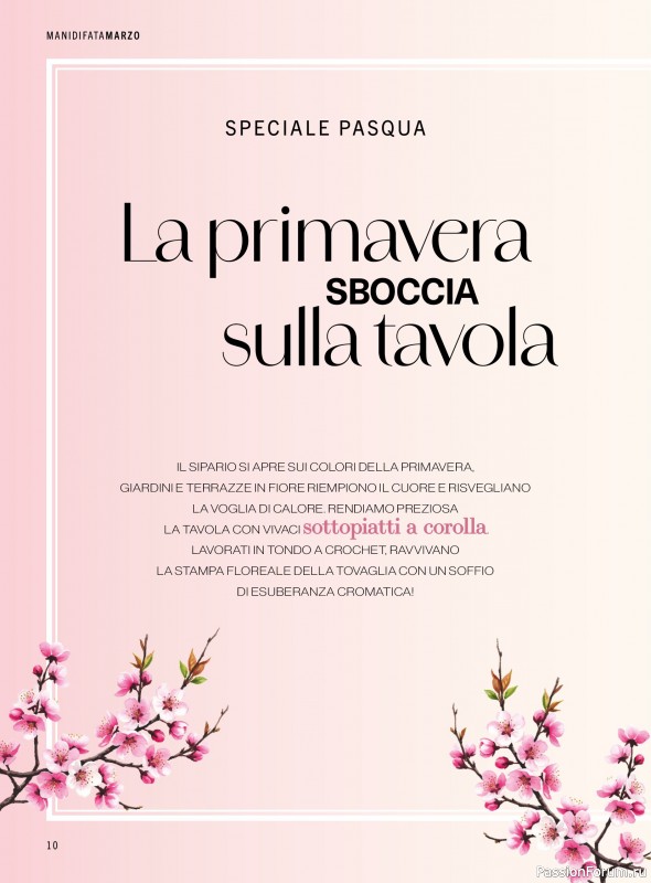 Коллекция проектов для рукодельниц в журнале &laquo;Mani di Fata - Marzo 2026&raquo;