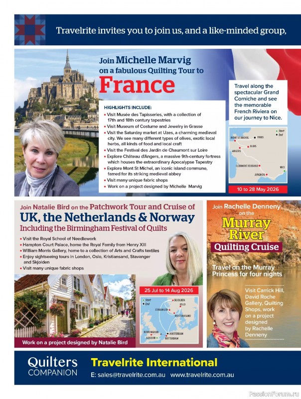 Коллекция проектов для рукодельниц в журнале «Quilters Companion №136 2025»