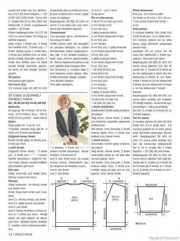 Вязаные модели в журнале &laquo;Burda Orgu №1 2026&raquo;