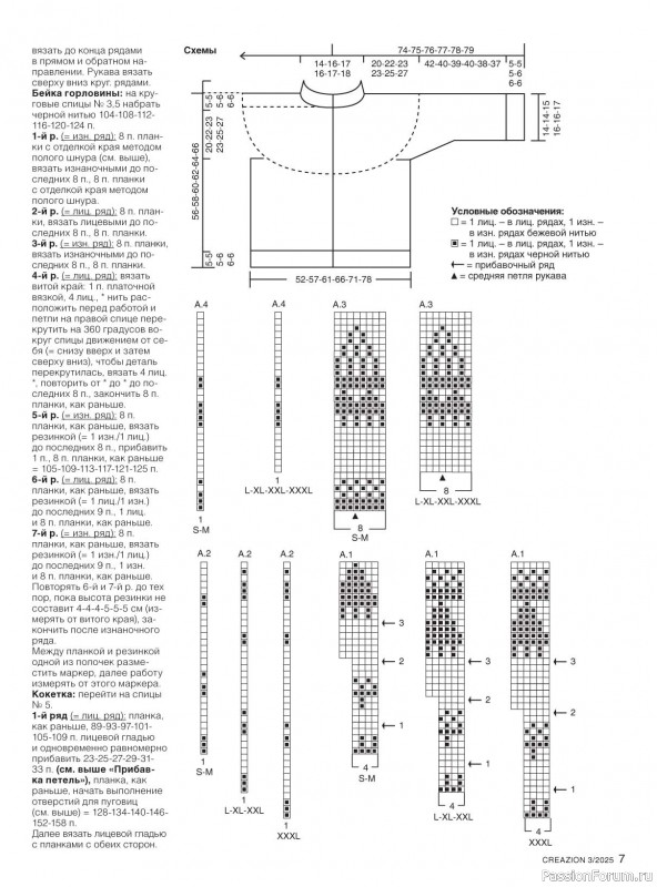 Вязаные модели в журнале «Creazion №3 2025»