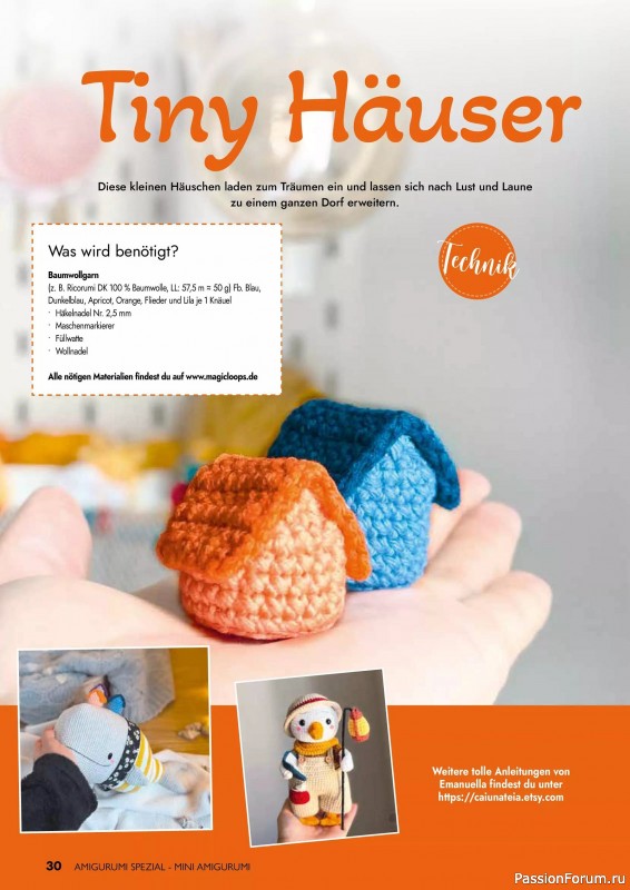 Вязаные проекты в журнале «Amigurumi Spezial - Mini №2 2025»