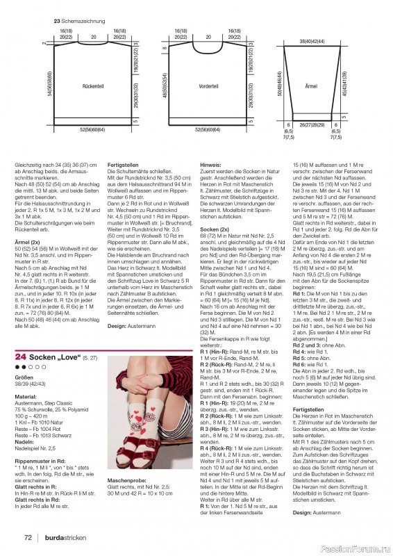 Вязаные проекты в журнале «Burda Stricken №1 2026»