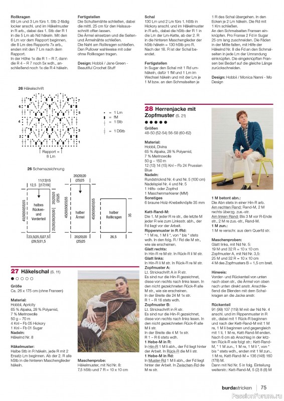 Вязаные проекты в журнале «Burda Stricken №1 2026»