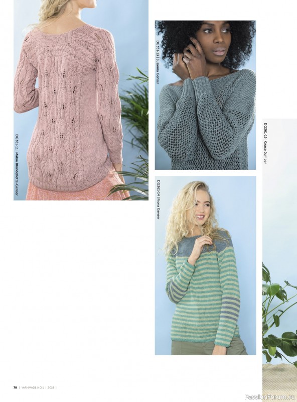 Вязаные проекты в журнале &laquo;Yarnmade №1 2018 Spring & Summer&raquo;.