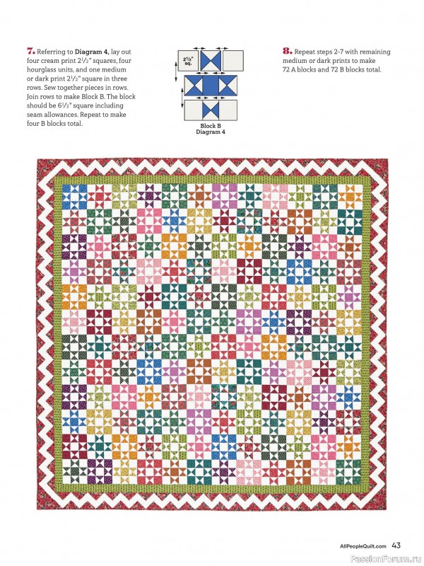 Коллекция проектов для рукодельниц в журнале «American Patchwork & Quilting №196 2025»