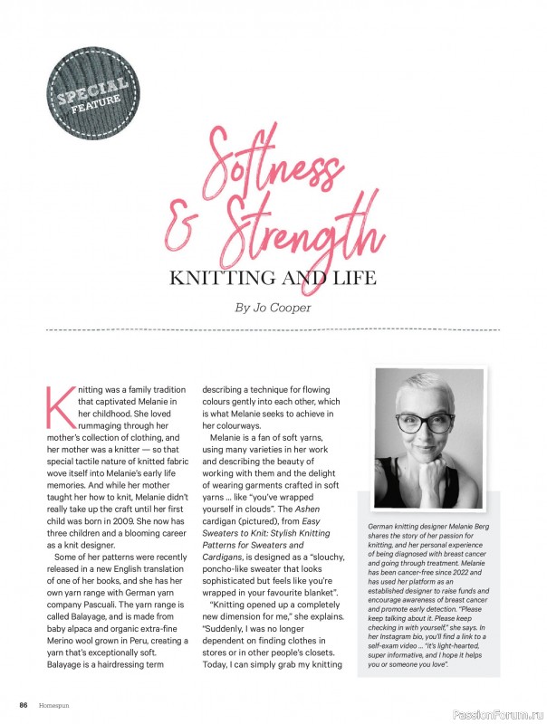 Коллекция проектов для рукодельниц в журнале «Australian Homespun №228 2025»