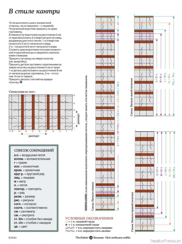 Вязаные модели в журнале «The Knitter №8 2022 Россия»
