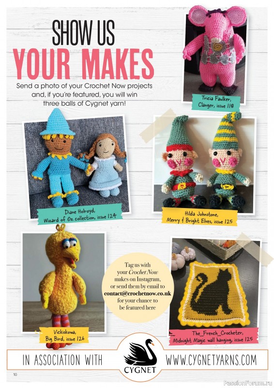 Вязаные проекты крючком в журнале «Crochet Now №128 2025»
