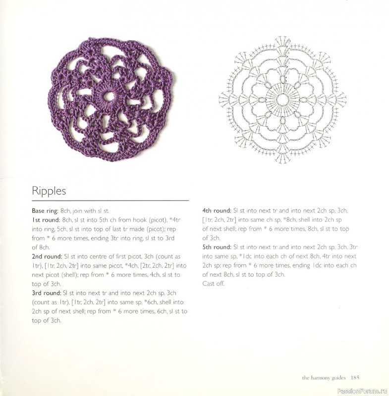 Вязаные проекты в книге &laquo;Crochet Stitch Motifs&raquo;. Продолжение