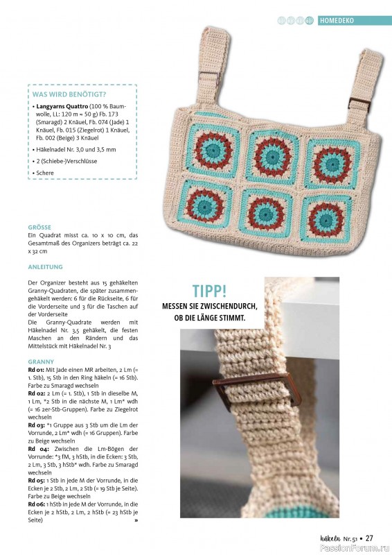 Вязаные проекты в журнале «Hakeln das MaschenMagazin №51 2025»»
