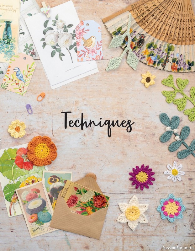 Bязаные проекты в журнале «100 crochet: flowers, plants and petals»