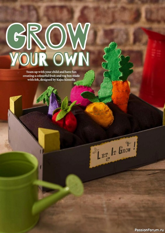 Коллекция проектов для рукодельниц в журнале «Mollie Makes – Making with Kids 2025»