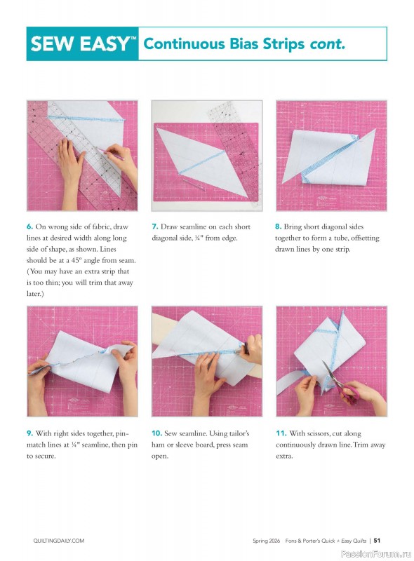 Коллекция проектов для рукодельниц в журнале &laquo;Quick+Easy Quilts - Spring 2026&raquo;