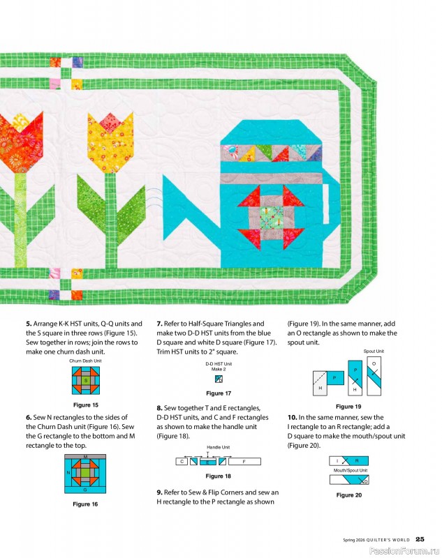 Коллекция проектов для рукодельниц в журнале «Quilter's World - Spring 2026»