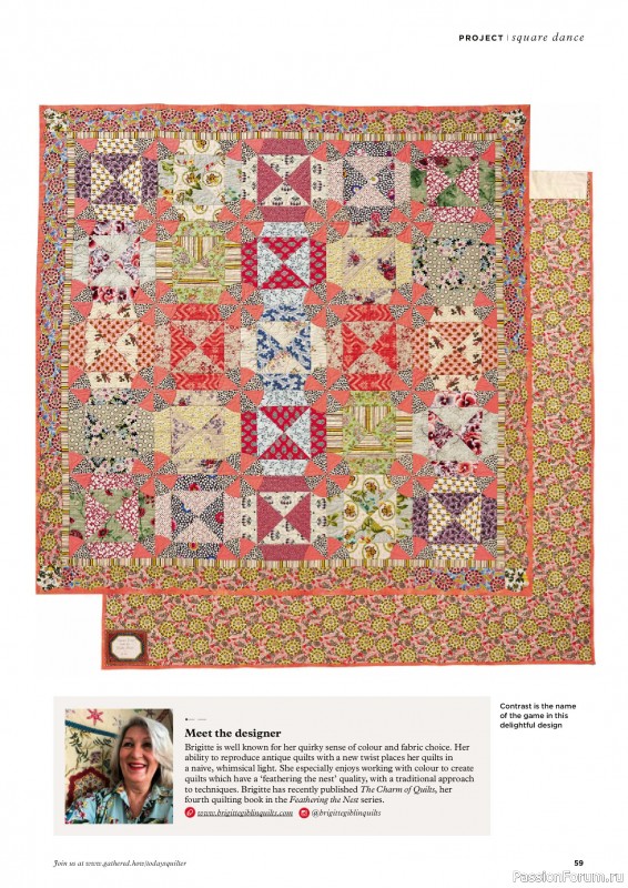 Коллекция проектов для рукодельниц в журнале «Todays Quilter №130 2025»