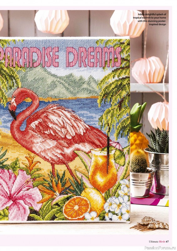Коллекция вышивки в журнале «Cross Stitch Birds - March 2025»
