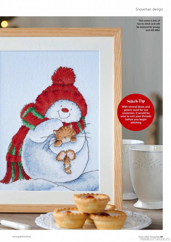 Коллекция вышивки в журнале «Cross Stitch Favourites - Christmas 2025»