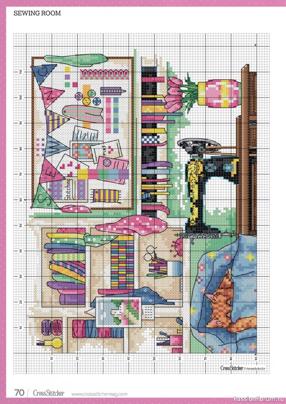 Коллекция вышивки в журнале «CrossStitcher №393 2023»