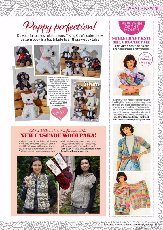 Вязаные проекты крючком в журнале «Simply Knitting №248 2024»