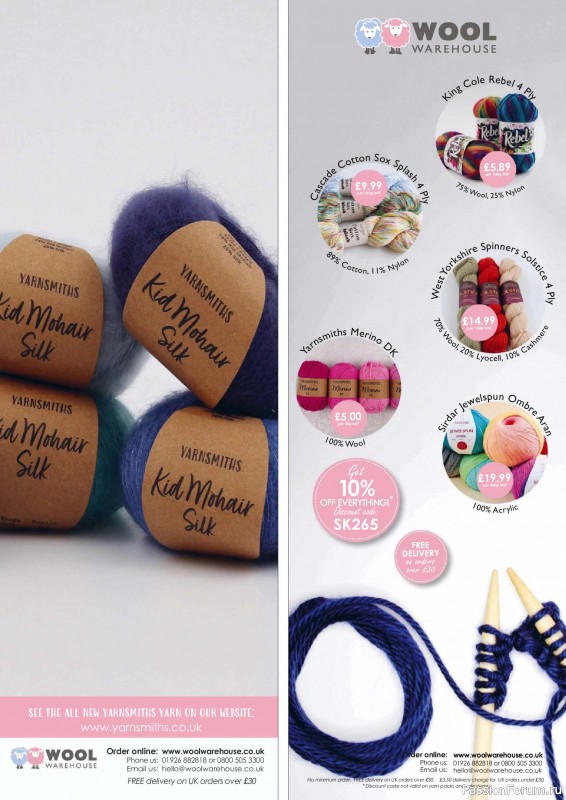 Вязаные проекты крючком в журнале «Simply Knitting №265 2025»