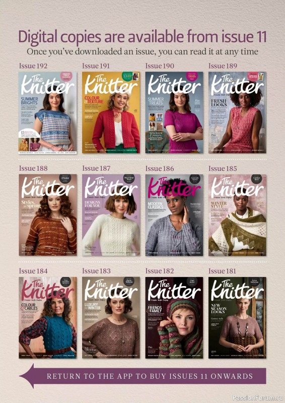 Вязаные проекты спицами в журнале «The Knitter №197 2023»